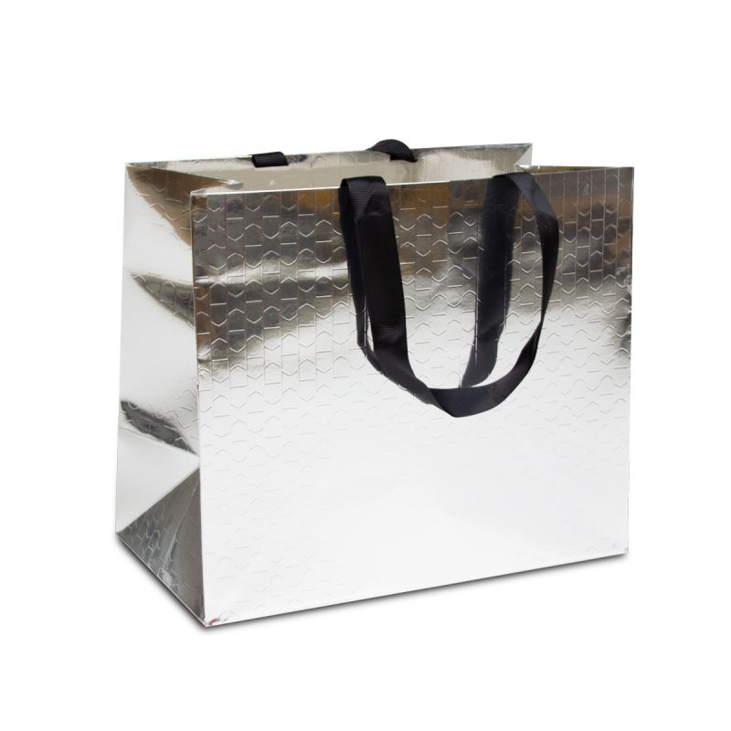 Order luxury metallic paper bags FF PACKAGING